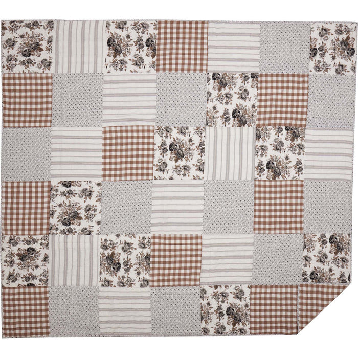 Annie Portabella Floral Patch King Quilt 105Wx95L