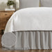 Burlap Dove Grey Ruffled Queen Bed Skirt 60x80x16