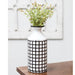 Farmhouse Check Enamel Vase Small