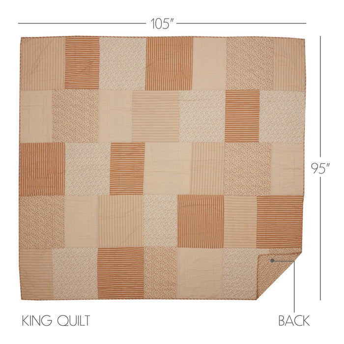 Camilia King Quilt 105Wx95L