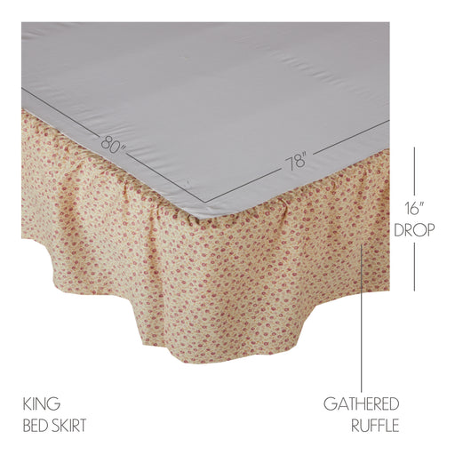 Camilia King Bed Skirt 78x80x16