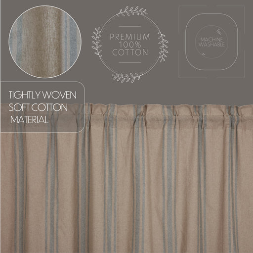 Grain Sack Blue Valance 16x60