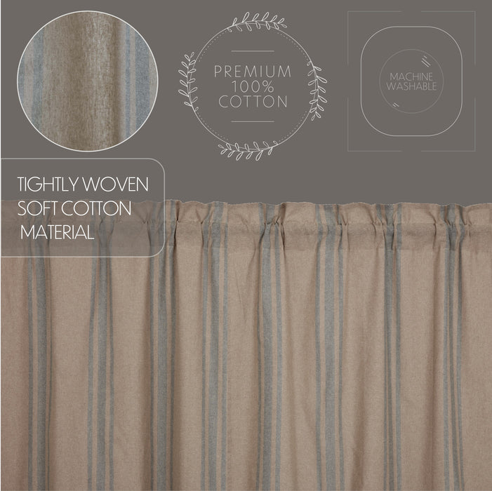 Grain Sack Blue Valance 16x72