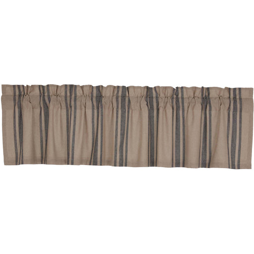 Grain Sack Charcoal Valance 16x72