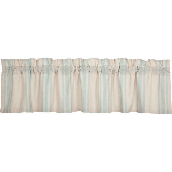 Grain Sack Aqua Valance 16x72