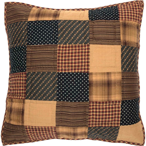 Patriotic Patch Euro Sham Quilted 26x26