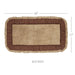 Burlap Natural w/ Burgundy Check Bathmat 27x48