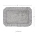 Burlap Dove Grey Bathmat 20x30