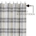 Black Plaid Shower Curtain 72x72