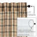 Cider Mill Plaid Short Panel Set of 2 63x36