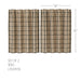 Cider Mill Plaid Tier Set of 2 L36xW36