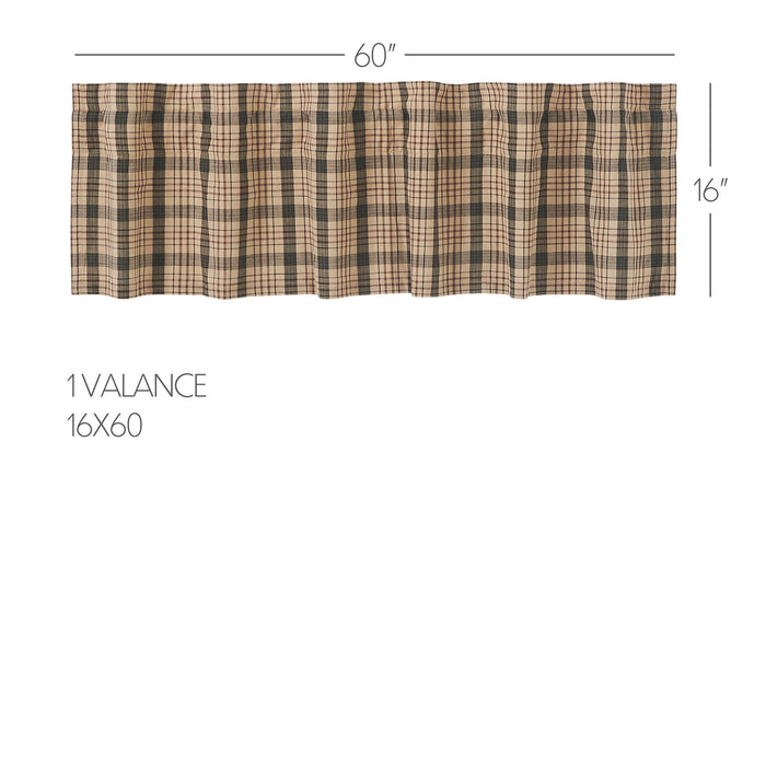 Cider Mill Plaid Valance 16x60