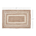 Natural & Creme Jute Rug Rect w/ Pad 20x30