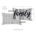 Sawyer Mill Black Family Pillow 14x22