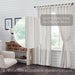 Stitched Burlap White Panel Set of 2 84x40