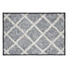 Frayed Lattice Creme & Black Bathmat 20x30