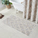 Frayed Lattice Oatmeal Bathmat 27x48