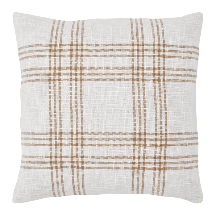 Wheat Plaid Fabric Euro Sham 26x26