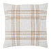 Wheat Plaid Fabric Euro Sham 26x26