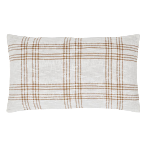 Wheat Plaid King Sham 21x37