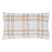 Wheat Plaid King Sham 21x37