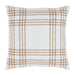 Wheat Plaid Fabric Pillow 18x18