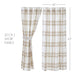 Wheat Plaid Short Panel Set of 2 63x36