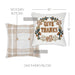 Wheat Plaid Give Thanks Pillow 18x18