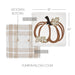 Wheat Plaid Pumpkin Pillow Cover 18x18