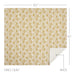 Dorset Gold Floral King Quilt 105Wx95L