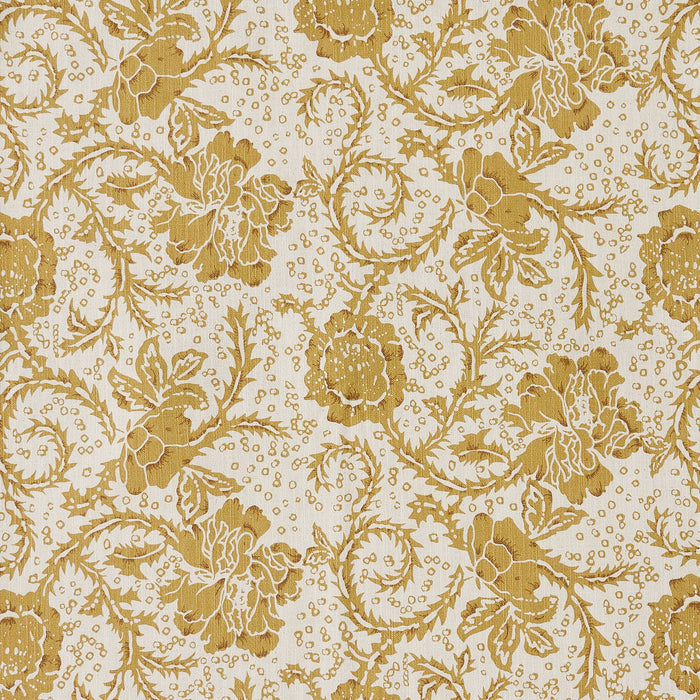 Dorset Gold Floral Fabric Euro Sham 26x26