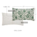 Dorset Green Floral King Sham 21x37