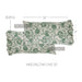 Dorset Green Floral Ruffled King Pillow Case Set of 2 21x36+4