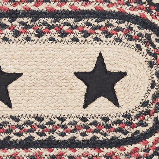 Colonial Star Jute Oval Runner 8x24