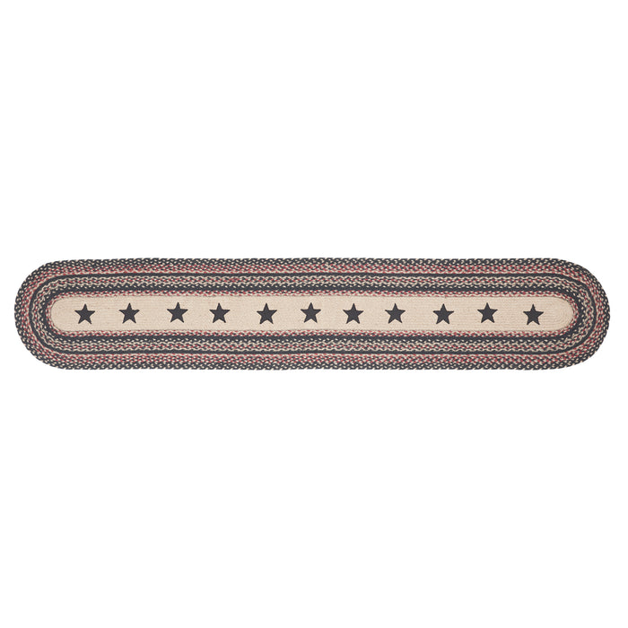 Colonial Star Jute Oval Runner 13x72