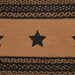 Farmhouse Jute Runner Stencil Stars 13x72