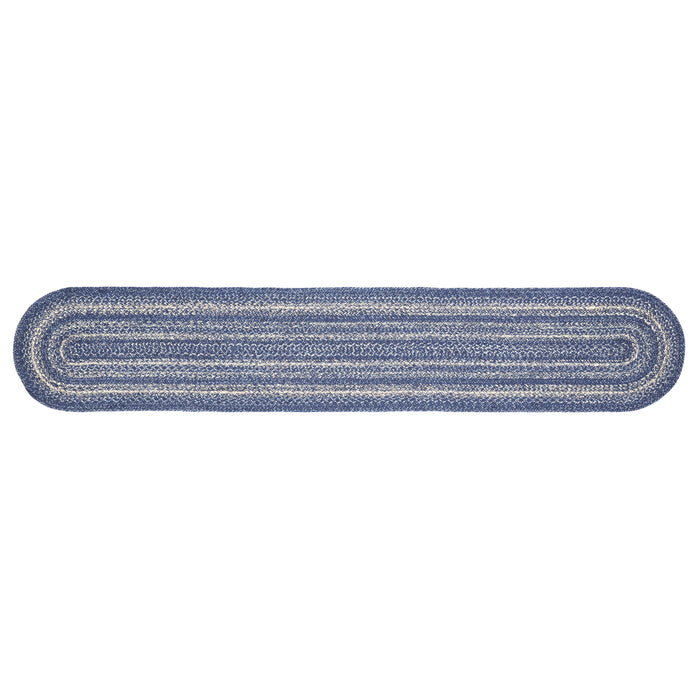 Great Falls Blue Jute Oval Runner 13x72