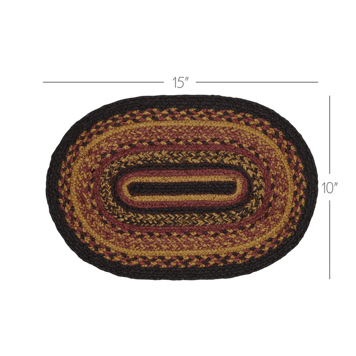 Heritage Farms Jute Oval Placemat 10x15