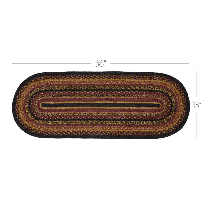 Heritage Farms Jute Oval Runner 13x36