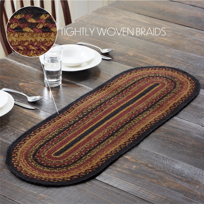 Heritage Farms Jute Oval Runner 13x36