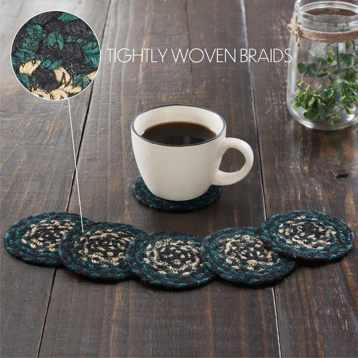 Pine Grove Jute Coaster Set of 6