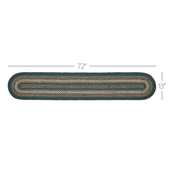 Pine Grove Jute Oval Runner 13x72