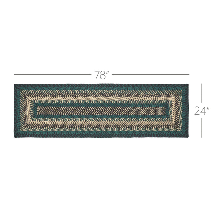 Pine Grove Jute Rug/Runner Rect w/ Pad 24x78