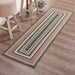 Sawyer Mill Charcoal Creme Jute Rug/Runner Rect w/ Pad 24x78