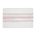 Antique White Stripe Coral Indoor/Outdoor Placemat Set of 6 13x19