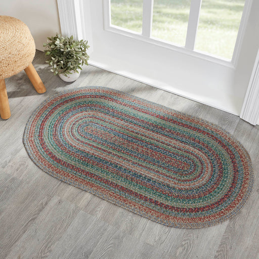 Multi Jute Rug Oval w/ Pad 27x48