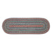 Multi Jute Oval Runner 12x36