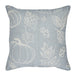 Silhouette Pumpkin Grey Pillow 14x14