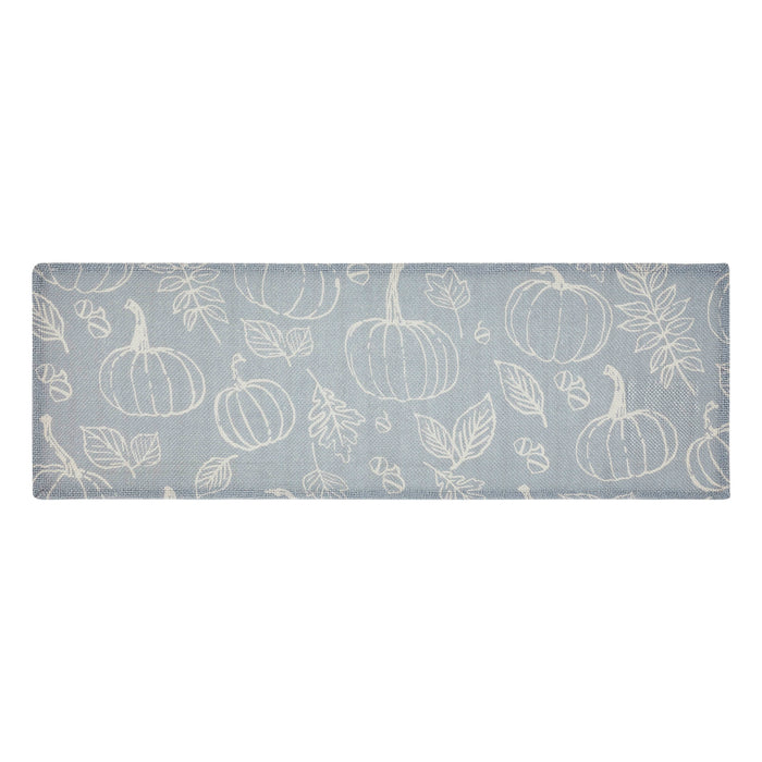 Silhouette Pumpkin Grey Runner 12x36