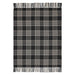 Eston Black Tan Plaid Throw 50x60